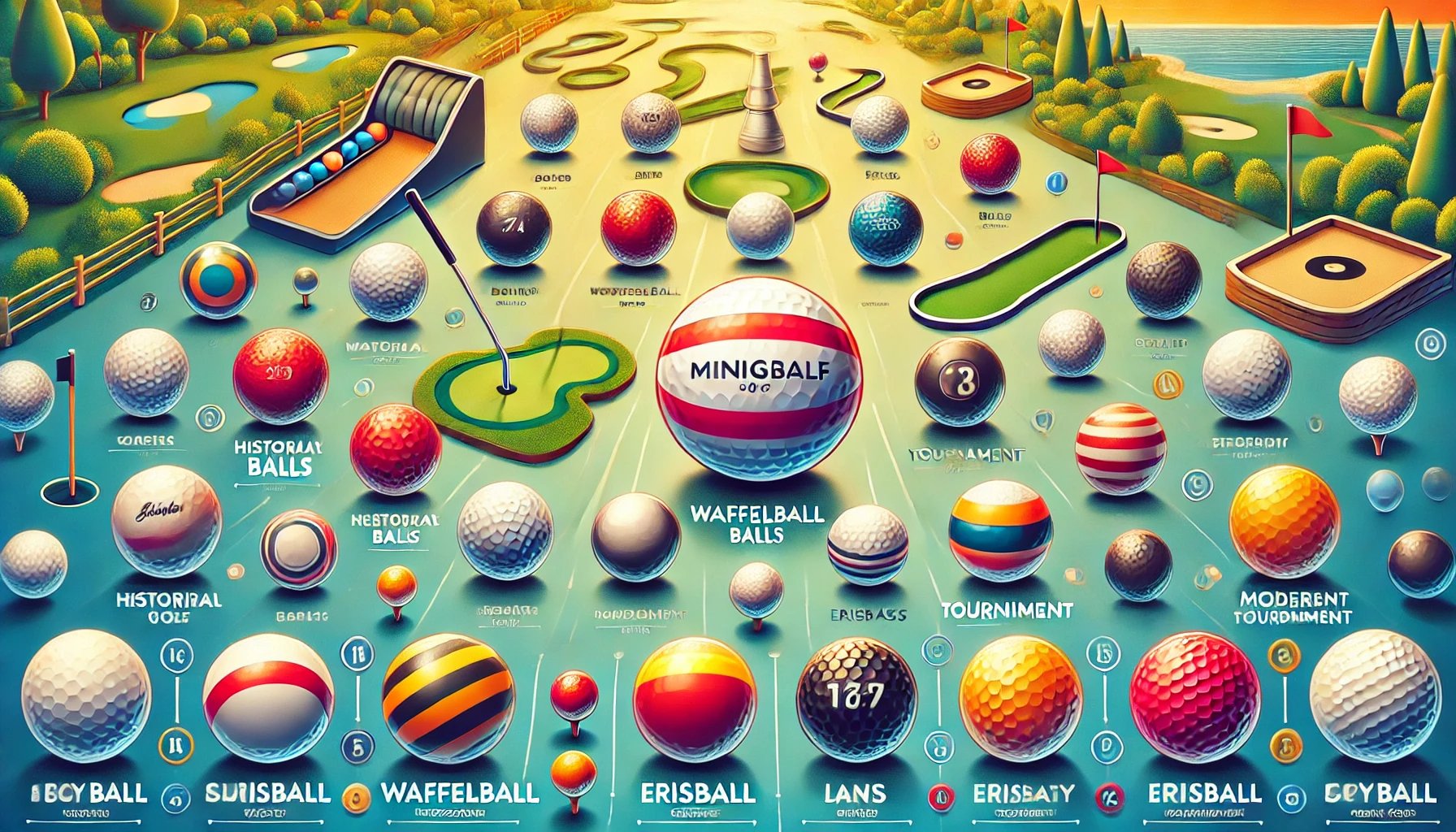 Minigolfbälle
